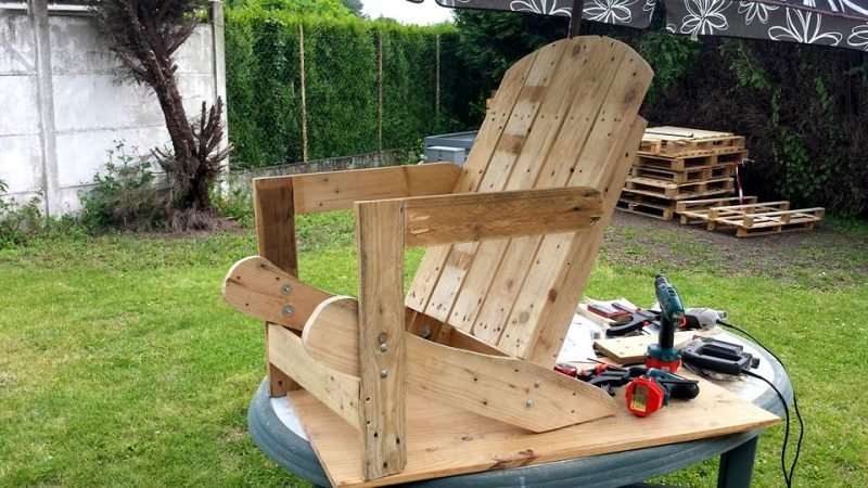 Étape 4 meubles de jardin de palettes palettes meubles de jardin meubles de palettes de jardin meubles euroapletten fauteuil de jardin instructions