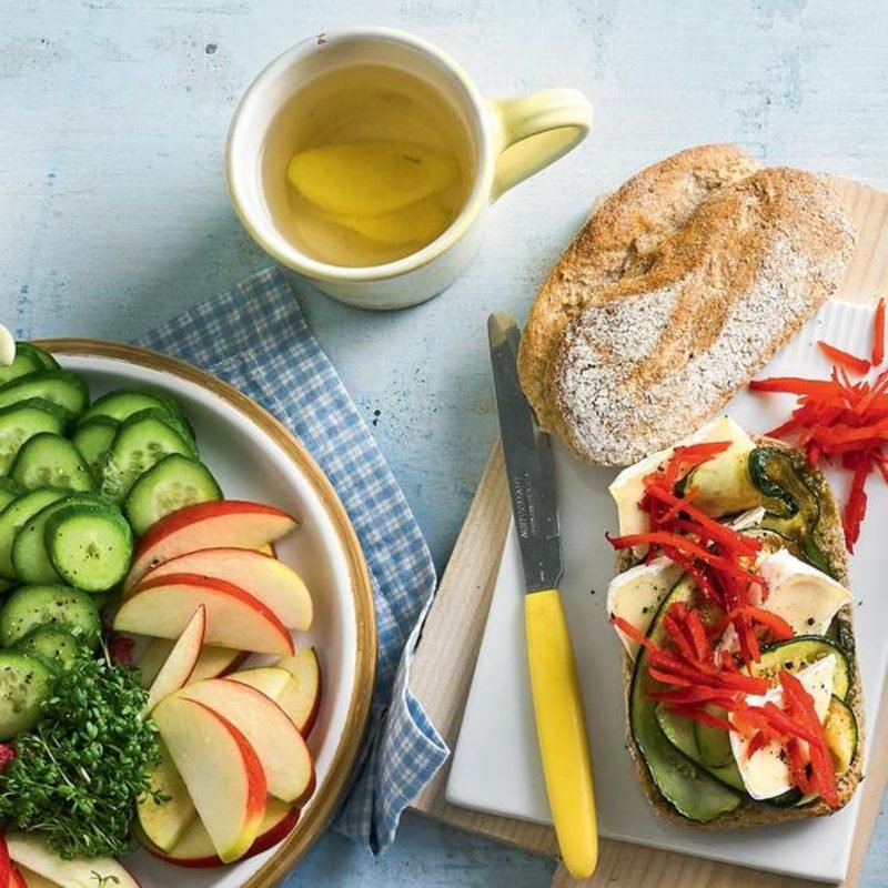 Colazione per dimagrire ricette salutari Panino con formaggio e zucchine ricetta