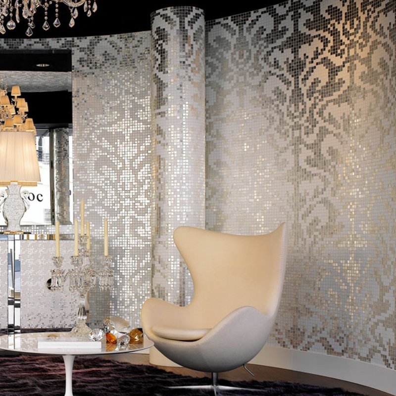 mosaïque de verre aspect noble