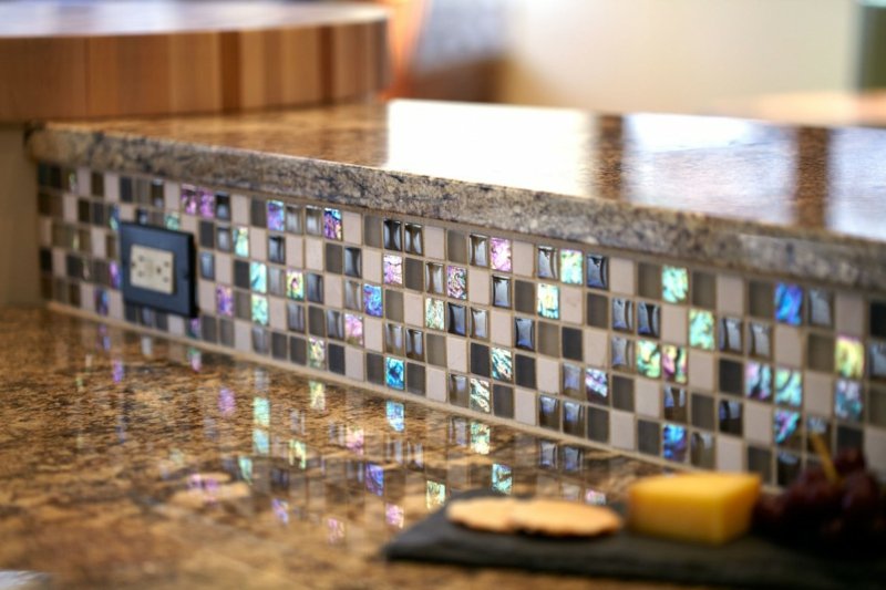 idées d'intérieur en mosaïque de verre