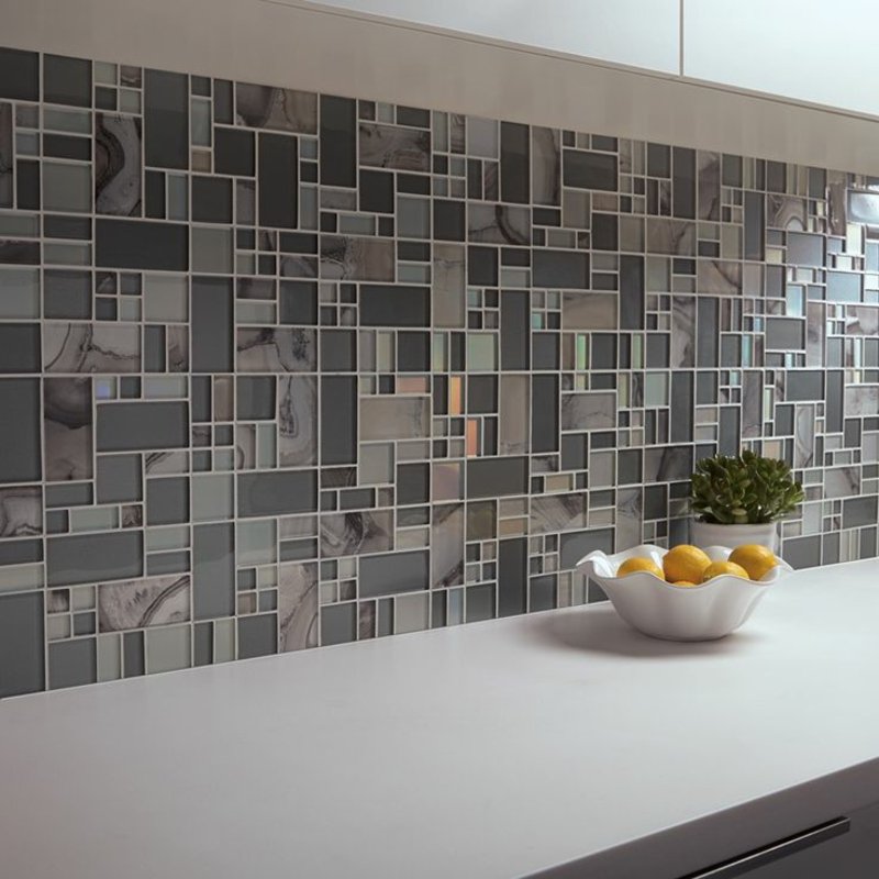 mosaïque de verre pour la cuisine