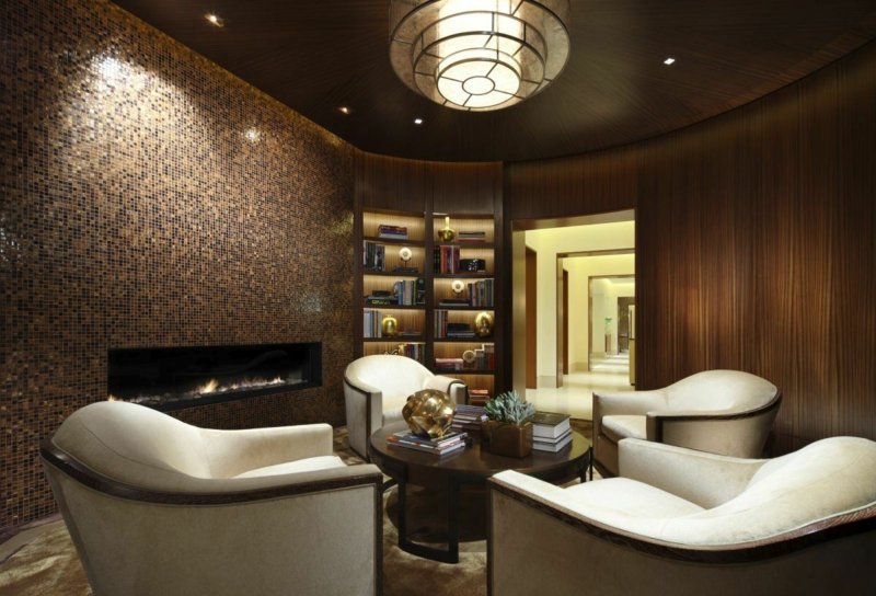 cheminée mosaïque de verre et mosaïque de verre