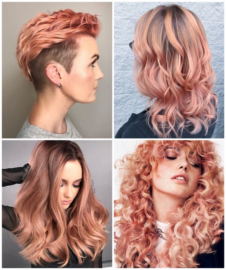 Colore dei capelli rosa pastello diverse acconciature rosa pastello nei capelli