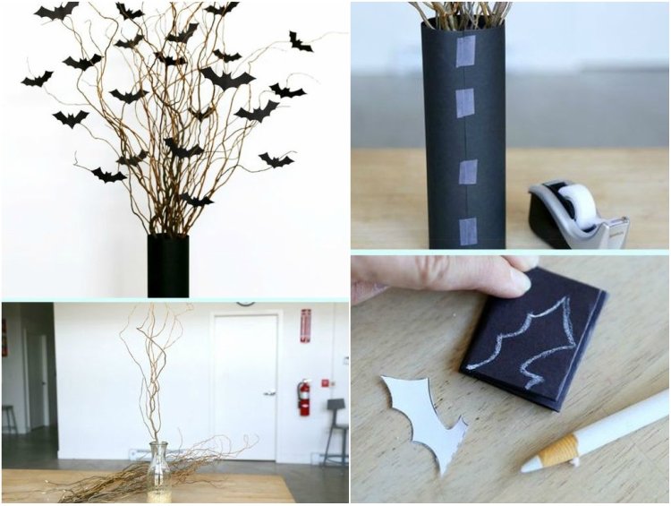 I pipistrelli realizzano da soli le decorazioni di Halloween