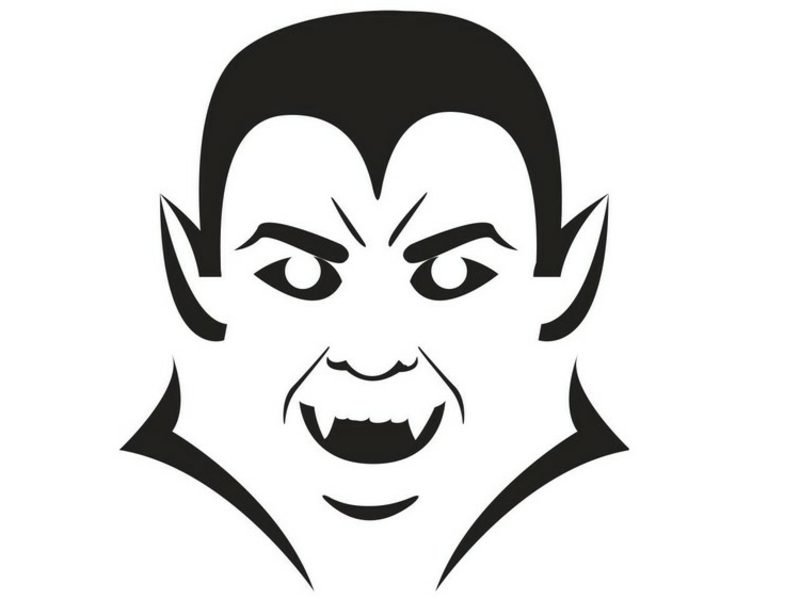 Vampire Dracula Modèles de sculpture de citrouille d'Halloween Dracula