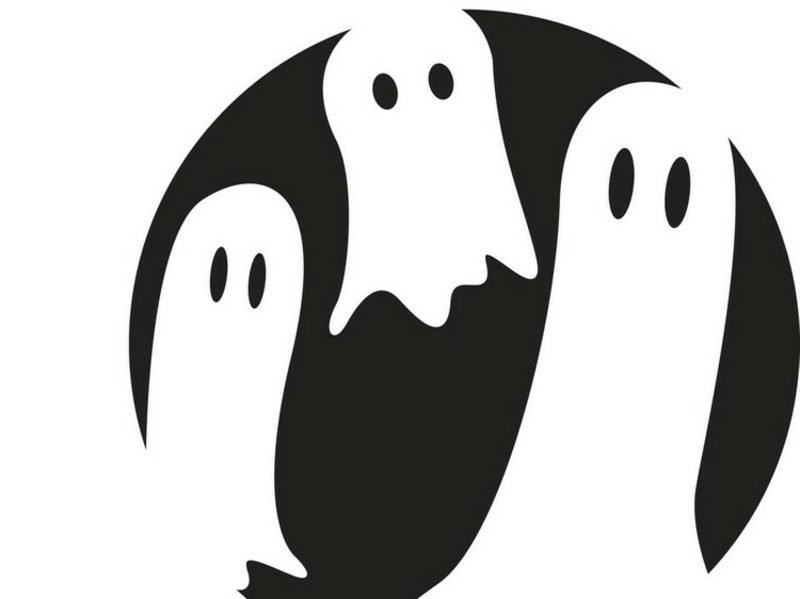 Des fantômes Fantômes de modèle de citrouille