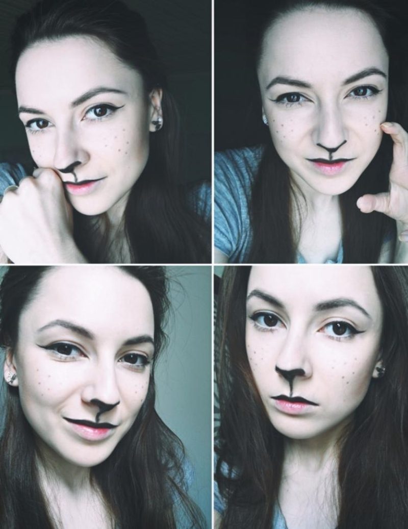 Halloween smink egyszerű utasításokat