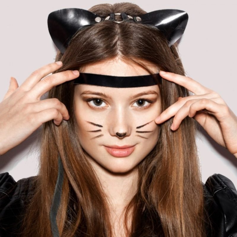 Halloween smink csak sima macska