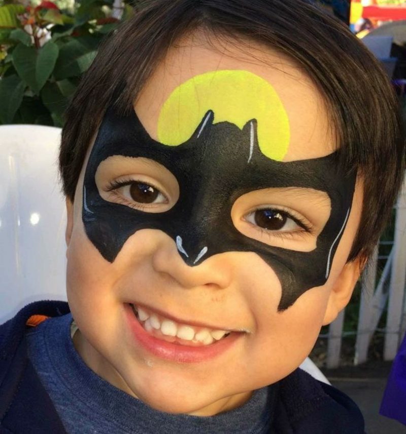 Halloween arcfestés gyerekek Batman