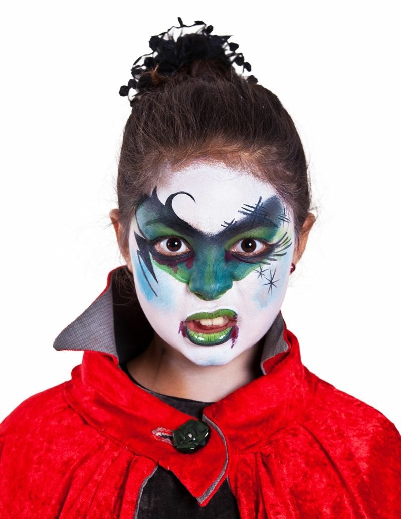 Halloween arcfestés gyerekek boszorkány lenyűgöző