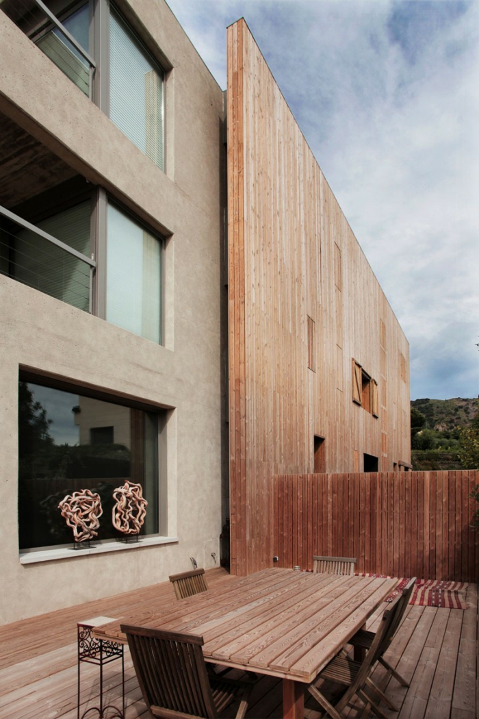façade de maison en bois et béton construire et vivre la conception d'une façade de maison