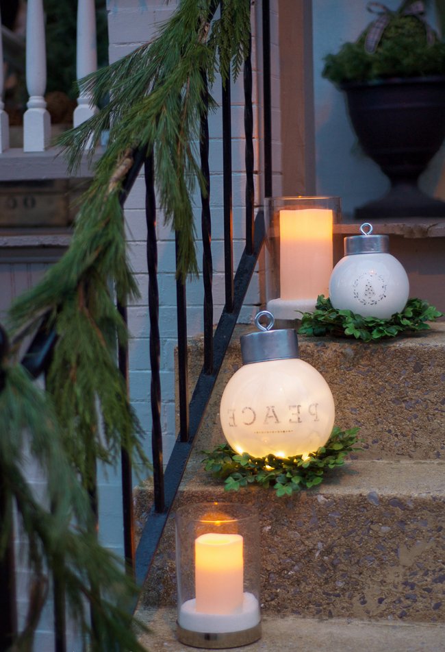 LED karácsonyi fények kint: helyezze a lámpást kívülre