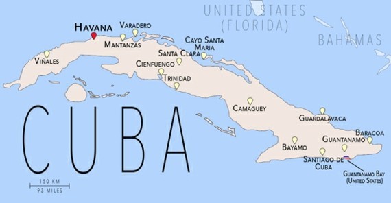 Mappa di Cuba Consigli di viaggio per Cuba Mappa di Cuba