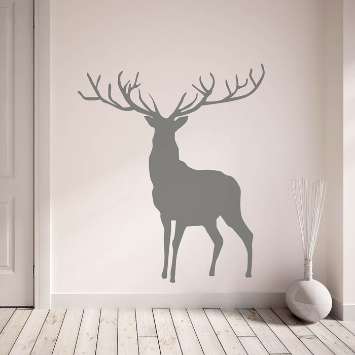 décorations murales avec décalcomanies murales déco murale bois de cerf déco cerf deko