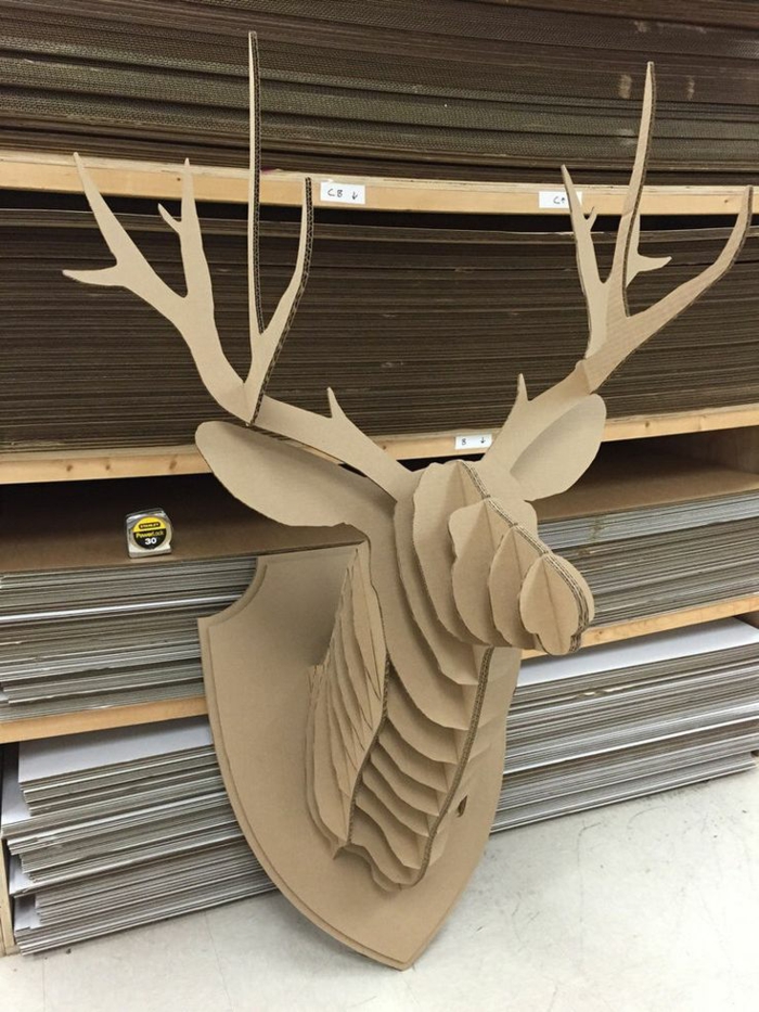 Bois de cerf-décoration-murale-décoration-tête-de-cerf