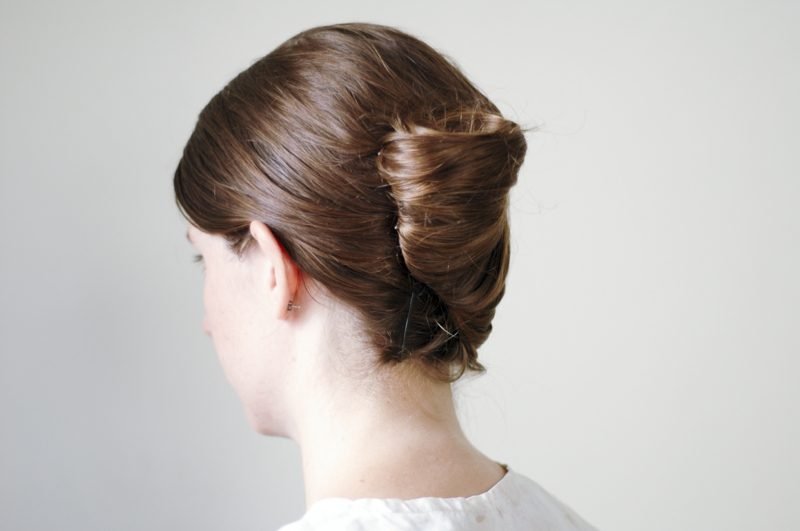 Updo frizure banana za kosu srednje duljine