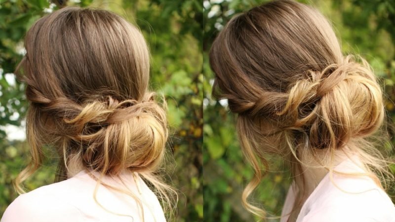 Frizure šinjon za dugu kosu