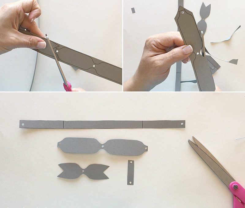 Sami napravite leptir mašnu za vjenčane čestitke: odrežite elemente za leptir mašnu Sami napravite leptir mašnu za vjenčane čestitke: odrežite elemente za leptir mašnu