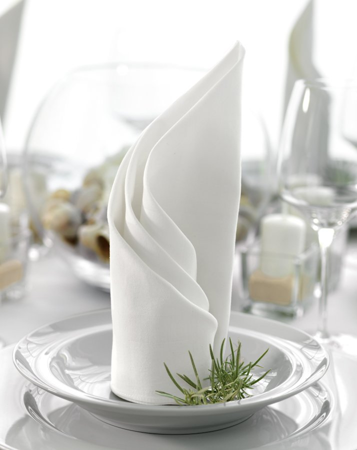 serviettes de mariage devenues fan