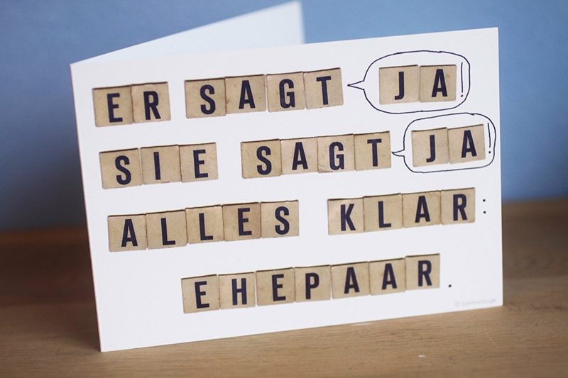 Detti di nozze per biglietti divertenti