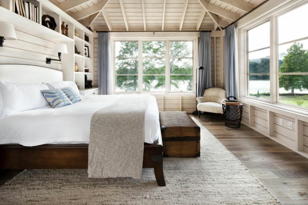 világos fa mennyezeti panel fa hálószoba