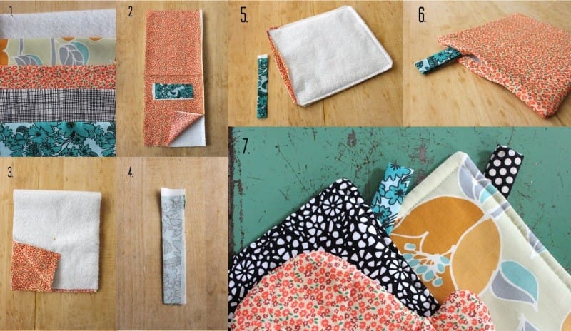 DIY vierkante pannenlap