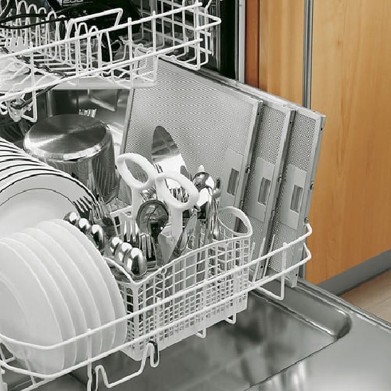 Dishwasher hood filters