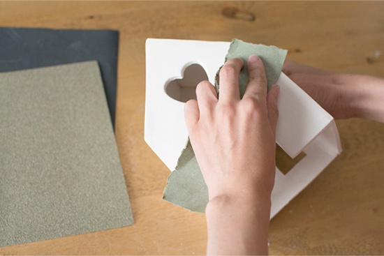 Huis gemaakt van polymeerklei