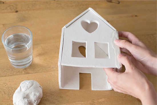 Huis gemaakt van polymeerklei
