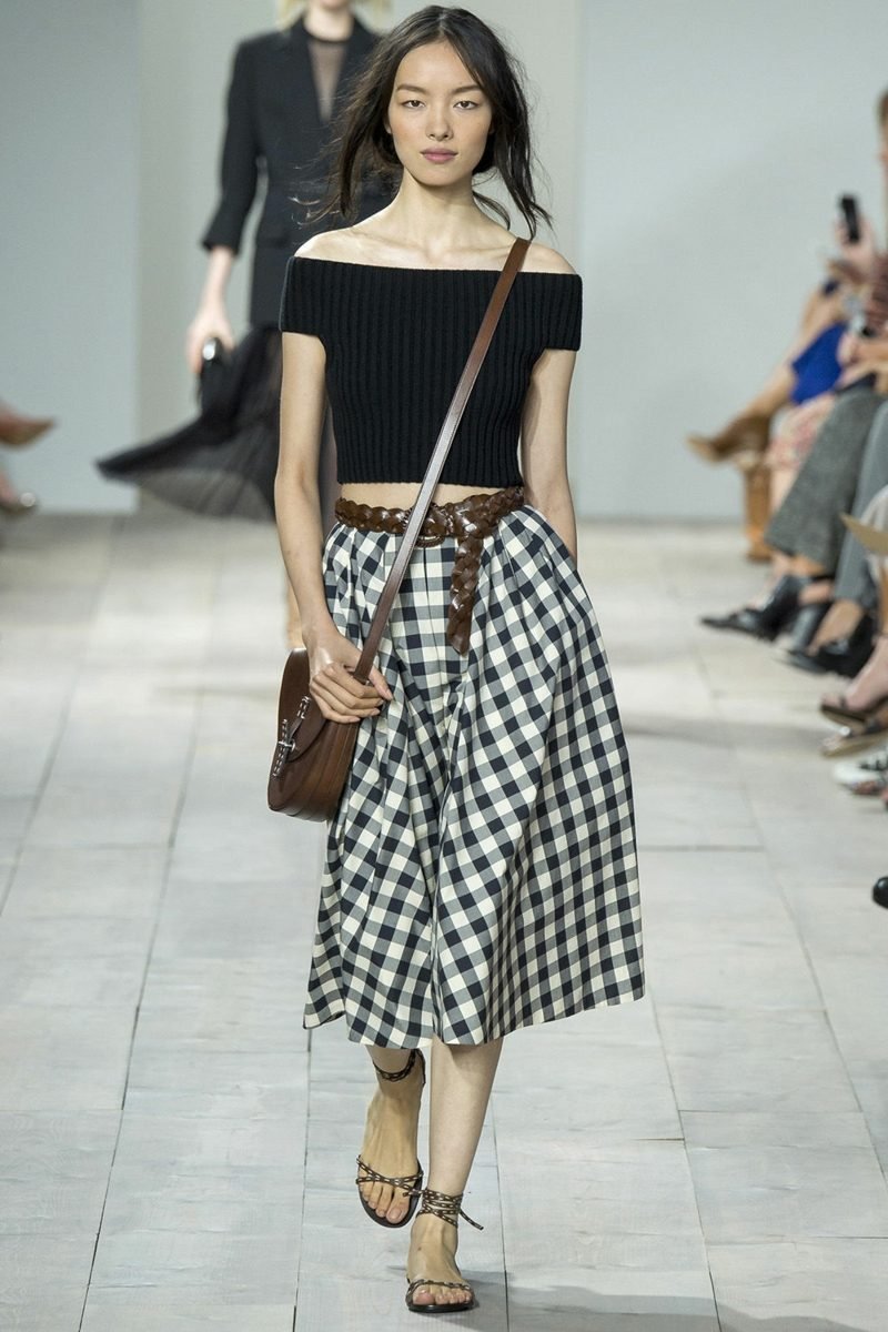 Divatirányzatok 2016 őszi kockás szoknya vichy kockás