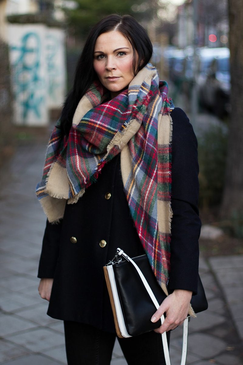 Ellenőrizze minta divatirányzatok téli sál Burberry minta