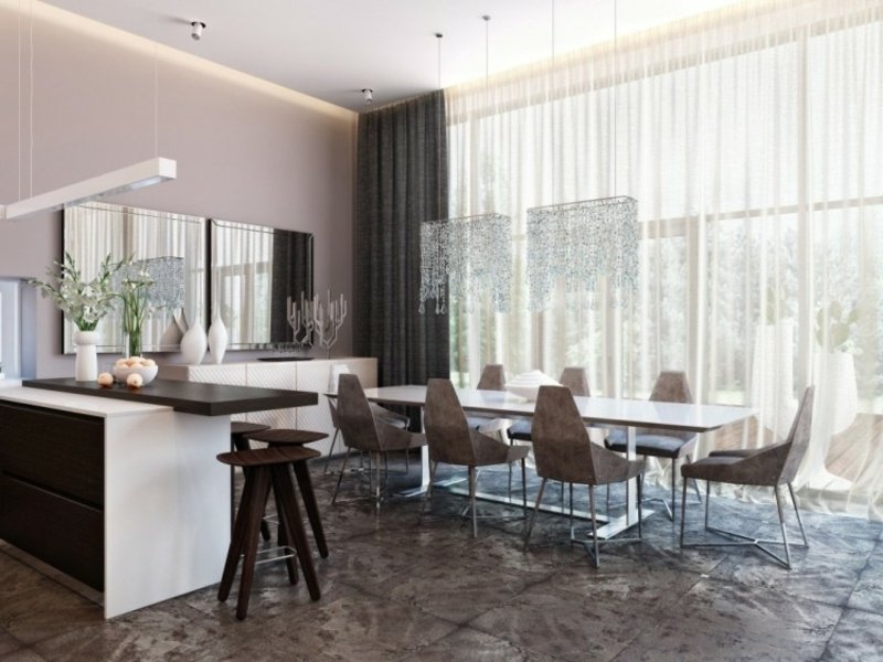 mobili minimalisti per sale da pranzo secondo il feng shui