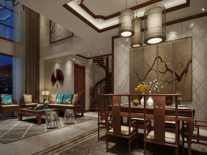 fun shui e lusso in sala da pranzo