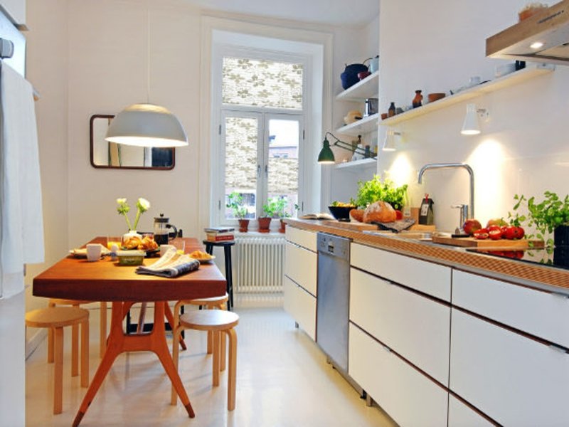 una luminosa cucina feng shui