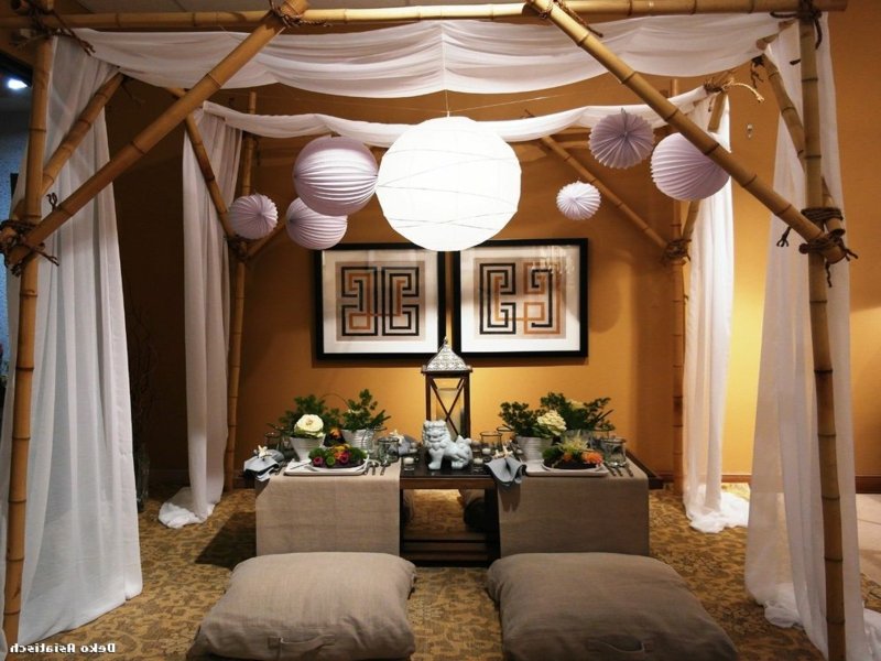 sala da pranzo asiatica secondo il feng shui