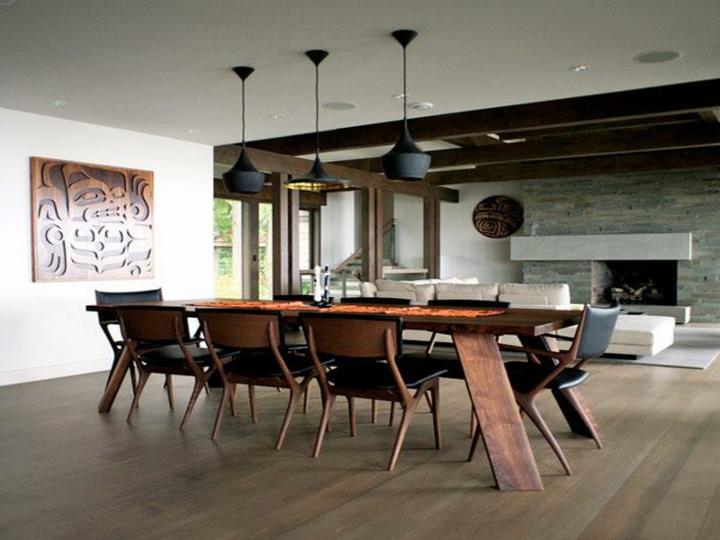 luce diretta secondo il feng shui nella sala da pranzo