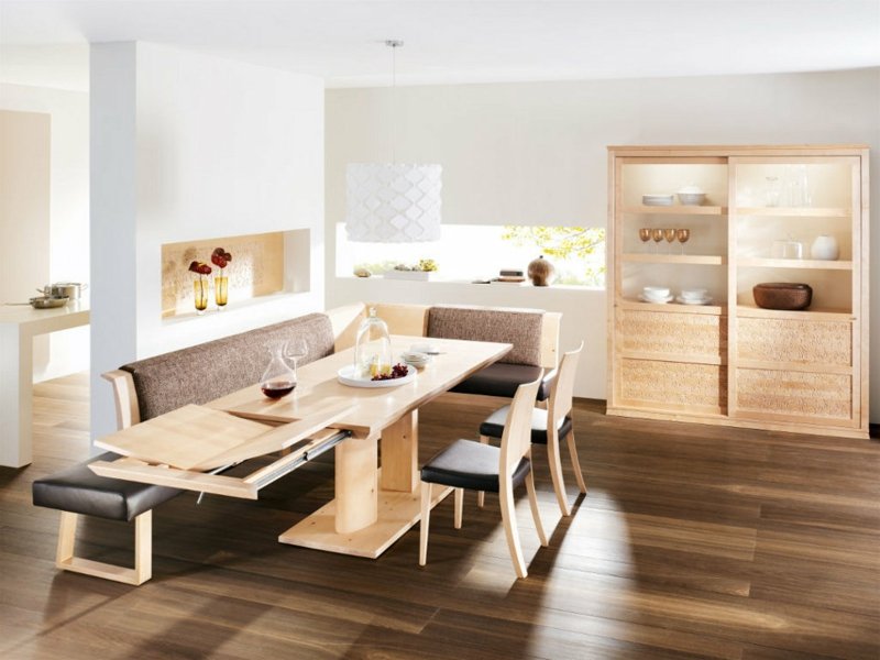 sala da pranzo e legno secondo il feng shui