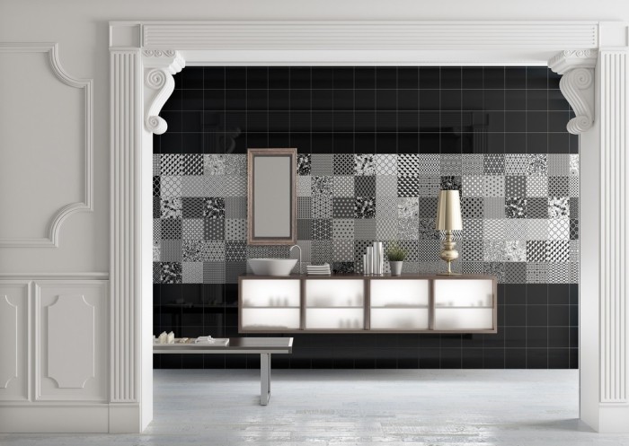 Jednobojna paleta boja za ukrašavanje keramičkih pločica