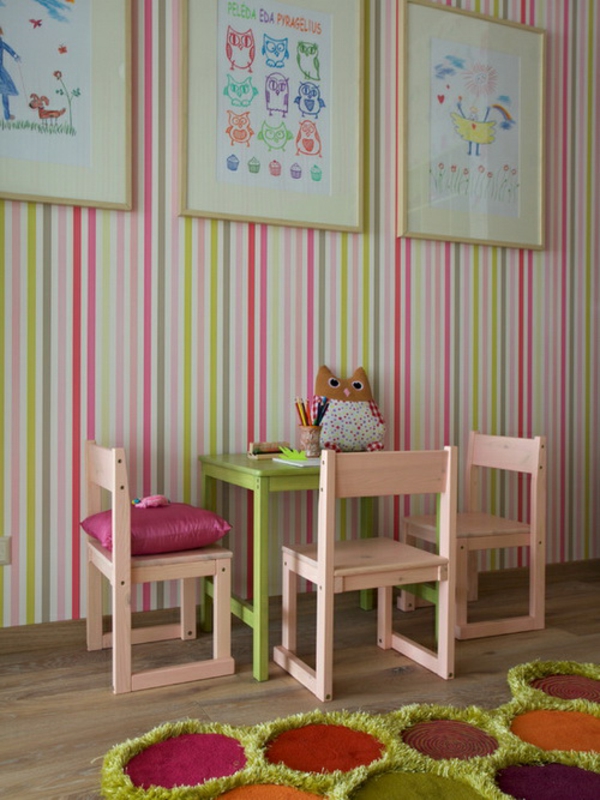 gyermekrajzok kerettel gyerekszoba faltervezés gyerekszoba tervezési ötletek