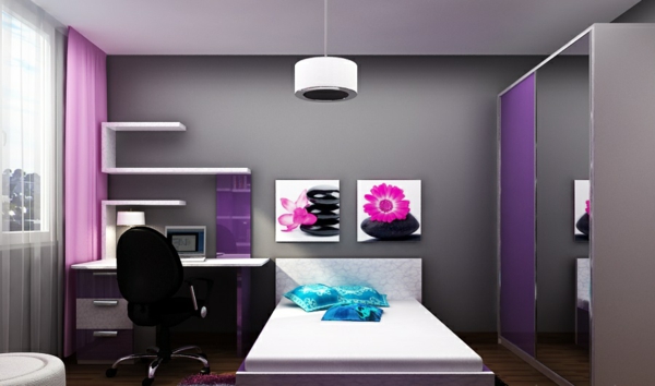 falművészet, mint akcentus lányok ifjúsági szoba tervezési ötletek