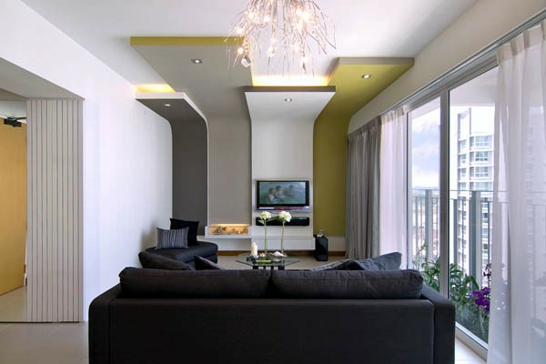 Arredare un soggiorno piccolo, tavolozza di colori armoniosa piccolo soggiorno allestito con grandi finestre soffitto alto