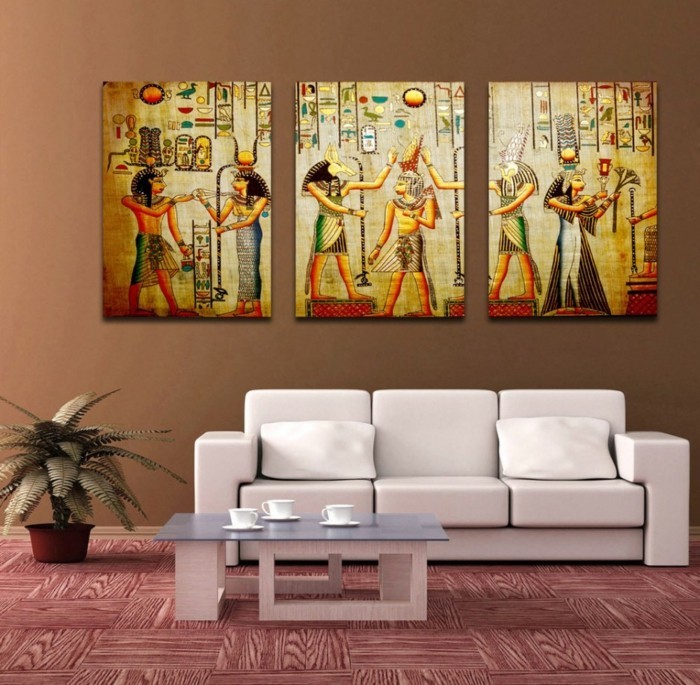 éléments décoratifs égyptiens comme idée idées de déco design d'intérieur idées de vie créatives