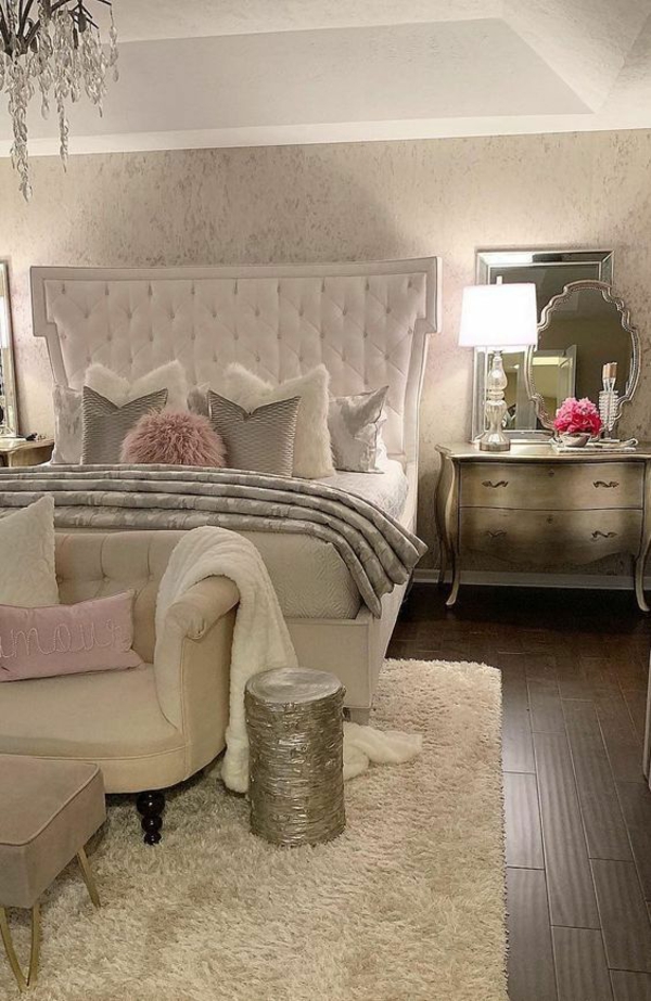 Lustre chambre comme belle décoration dans le coin nuit chambre lustre faire chambre luxueuse