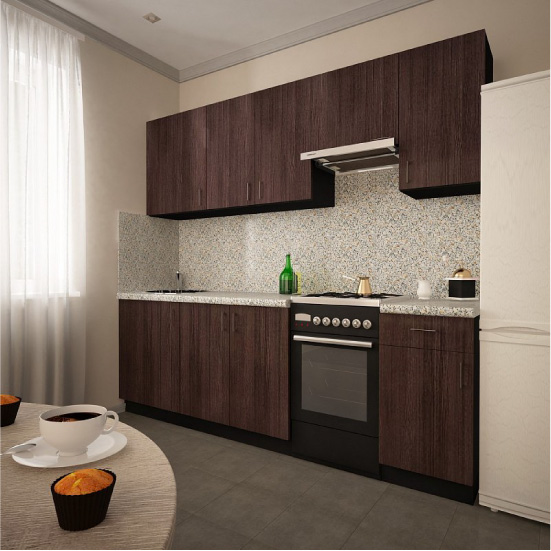 Кухня от тъмен дъб