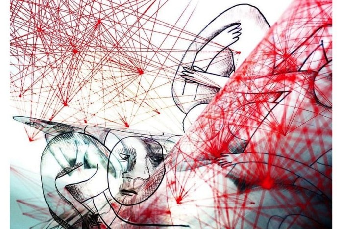 Art en ligne - graphiques en noir et rouge acheter de l'art en ligne plusieurs couleurs