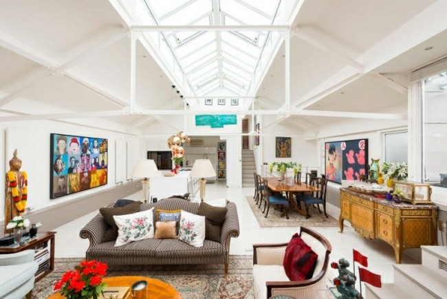 Loftlakás pop art belsővel loft több mesés területen