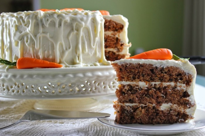 Recettes de cuisine gâteau aux carottes préparation du gâteau de Noël