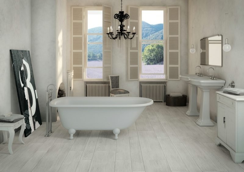 Sol de salle de bain en carrelage Mirage blanc tuiles mirage