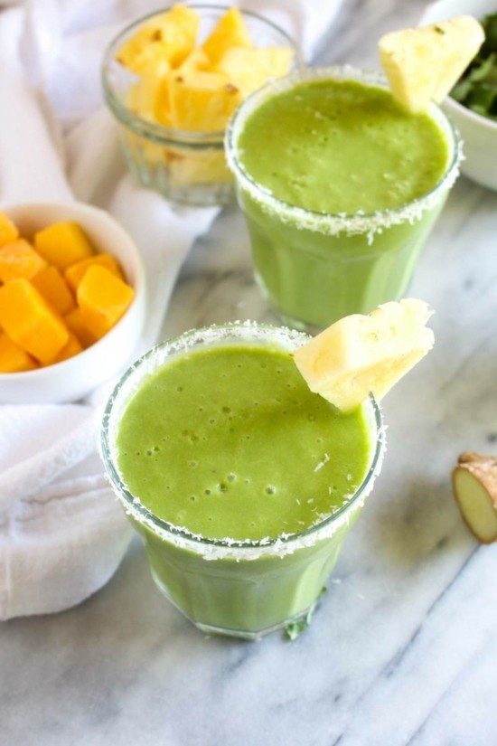 mangó ananász kelkáposzta turmix zöld turmix