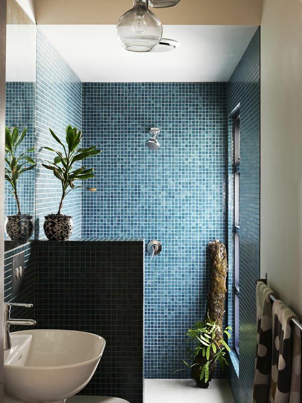 tessere di mosaico per bagno tessere di mosaico blu design del bagno alla moda